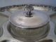 Vintage English Silver Mfg Corp Silverplated Lazy Susan W/ Glass Insert Dishes Platters & Trays photo 1