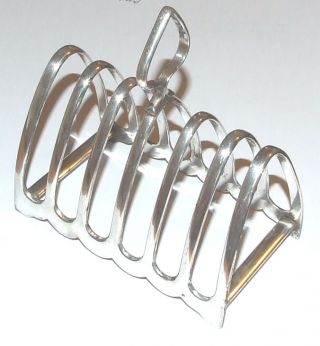 Antique Silver Plate Mappin & Webb Princes Plate Large Toast Rack photo