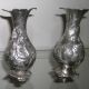 Wmf Art Nouveau Figural Silver Centerpiece Flower Dish Garniture 3 Pieces Vases & Urns photo 9