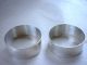 Unused Cased Silver Napkin Rings 1993,  Not Engraved Napkin Rings & Clips photo 1
