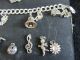 (2) Sterling Silver Charm Bracelets With 23 Interchangeable Charms Other photo 11