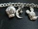 (2) Sterling Silver Charm Bracelets With 23 Interchangeable Charms Other photo 1