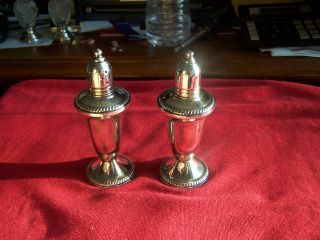 Antique Sterling Silver Salt & Pepper Shakers photo