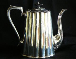 Touch Of Elegance C.  1900 Silver Coffee Pot Made In Sheffield England photo