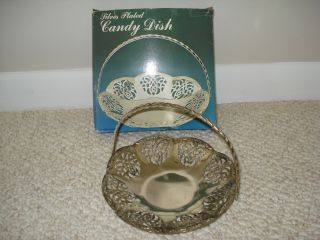 Silver Plate Candy Dish photo