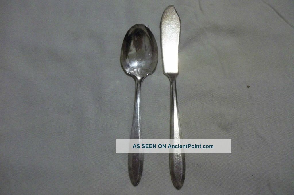 Community Plate Master Butter Knife And Sugar Shell Set Patrician Pattern Oneida/Wm. A. Rogers photo