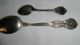 Antique Silver Plate Souvenir Spoon Massachusetts & Michigan Mass.  State House Souvenir Spoons photo 1