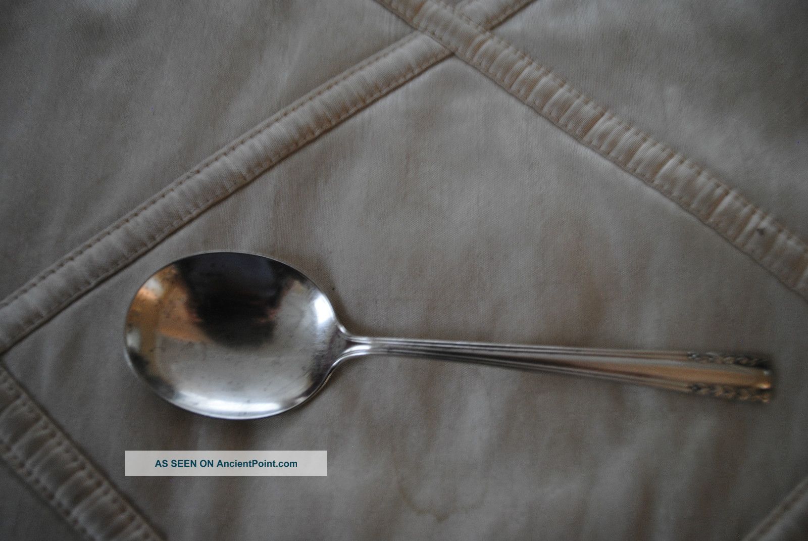Sterling Silver Alvin Chapel Bells Soup Spoon Other photo