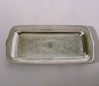 Ornate Tiffany & Co.  Makers Sterling Pin Or Dresser Tray photo
