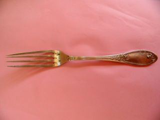Antique 19 Century Imperial Russia Russian Faberge Silver 84 Fork - 8 1/2 Inches photo