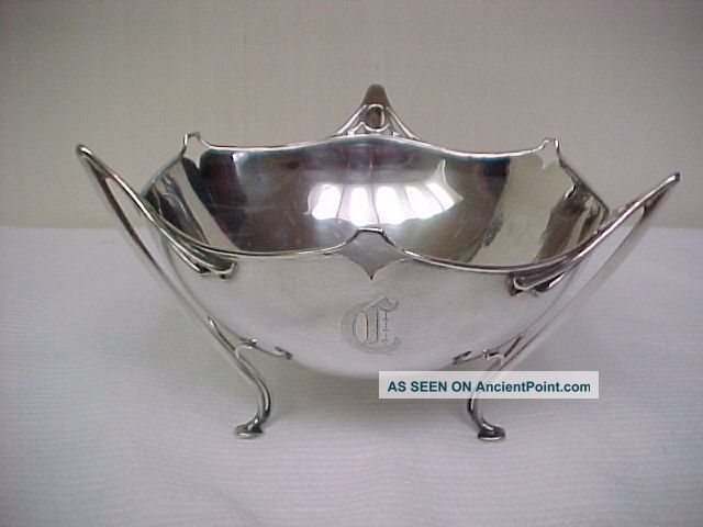 English Sterling Footed Round Bowl Holloware 283 Grams Bowls photo