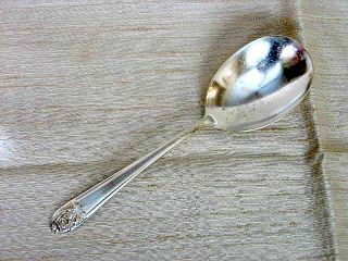 Close Out  Melody 1954 Solid Silverplate Casserole Spoon photo