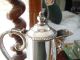 Vintage 1930 ' S Glass Claret Jug With Silver Plated Mounts Falstaff Silver Plate Vases & Urns photo 10