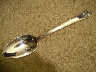 Rogers 1941 Precious Table Serving Spoon Deluxe Plate Silverplate Is photo
