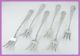 Stieff 6 Piece Set Sterling Silver Rose Pattern Cocktail/oyster Forks 150+ Grams Stieff photo 3
