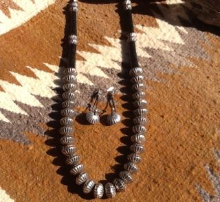 Native American Fluted Pawn Bead Necklace photo