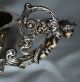 Antique Edwardian Sterling Silver Repousse Swirl Figural Putti Cherubs Bowl Dish Bowls photo 4