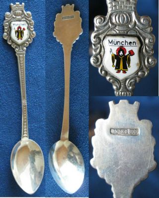 Souvenir Spoon - Antiko 800 Silver - Munchen photo