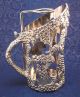 Silver Plate,  Bottle Holder,  Repousse,  Bacchus God Of Wine,  Vine,  Leafs & Grapes Dishes & Coasters photo 5