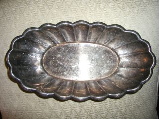 Vintage Silver Plate Reed & Barton 111 Holiday Pattern Serving Dish photo