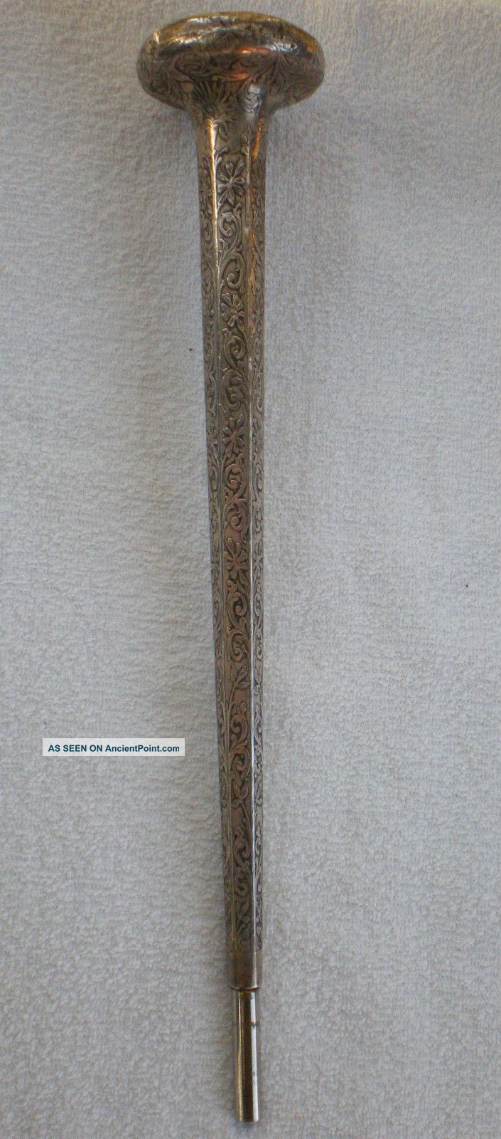 Sterling Silver Umbrella Handle - Repousse ' - 13 Inches Antique Nouveau Other photo