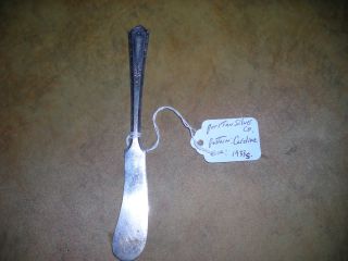 Small Butter Knife By Puritan Silver Co.  Pattern Caroline,  Circa 1933s. photo