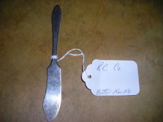 Small Butter Knife By Rc.  Co.  Pattern Lufberry,  Circa 1915s. photo