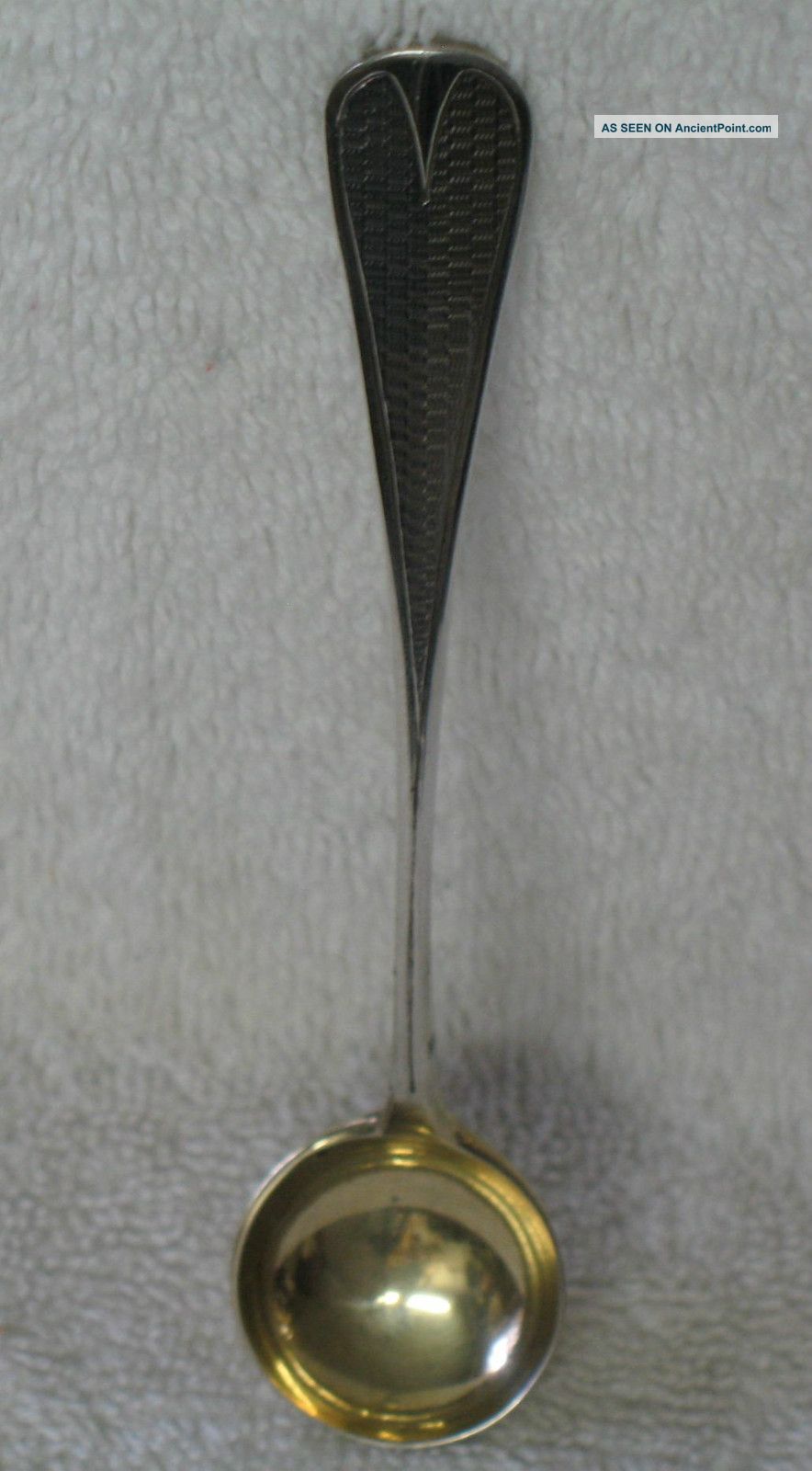 French Sterling Silver Mustard Ladle Spoon Other photo