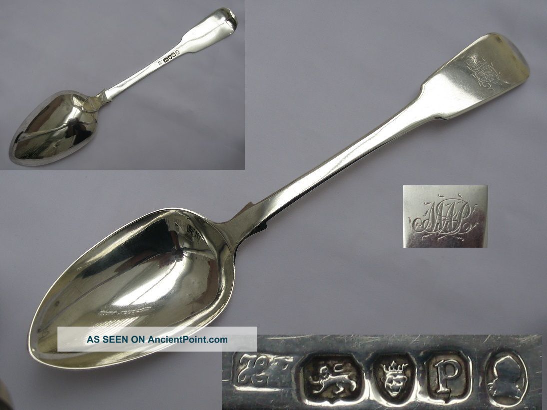 Fine Quality Hester Bateman Sterling Silver Large Serving Spoon 1790 London Other photo