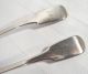 2 Exeter 1824 Sterling Silver Serving Spoons Antique Georgian 140 Grams Other photo 3
