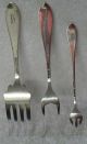 Mount Vernon Lunt Sterling Silver Cold Meat Potato Pickle Fork Set Of 3 Other photo 3