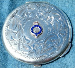 Vintage Birks Sterling Compact Royal Canadian Yatch Club Very Fine 57.  9 Grams photo