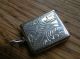 Vintage Solid Silver Engraved ' Envelope ' Stamp Holder Other photo 1