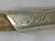 Antique Letter Opener 1902 Hand Carved Antler Sterling Silver W/ Copper Other photo 2