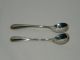 2 Webster Company Master Salt Spoons Sterling Antique Simple Pattern 1890 Other photo 2