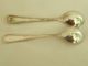 2 Webster Company Master Salt Spoons Sterling Antique Simple Pattern 1890 Other photo 5