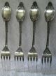Albert Coles And Co Sterling Silver Kenilworth Dinner Fork Set Of 4 Other photo 1