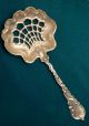 Gorgeous Antique Sterling Silver Mount Vernon Pierced Nut Spoon 307 Other photo 4