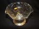 Wallace Sterling Silver H - 6 Glass Compote Sterling Base Ruffled Edge Candy Dish Other photo 1
