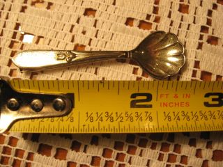 Vintage Antique Sterling Silver Spoon Pin By Sb photo