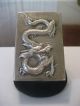 Fine Large Chinese Export Sterling Silver Dragon Match Box Cover,  C1890 - 1910 Other photo 5
