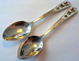 Beauty Solid Silver Two Spoons,  Sterling Bmco Made In Canada photo