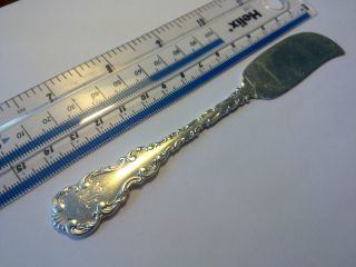 Solid Silver Antique Fish Knive,  Sterling Pat.  1891y. ,  18.  7g,  14.  5cm photo