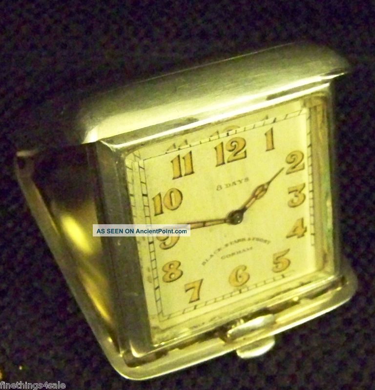 Sterling Gorham Black Starr Travel Clock - Other photo