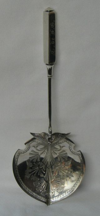 Gorham Isis Sterling Silver Server Egyptian Bright Cut photo