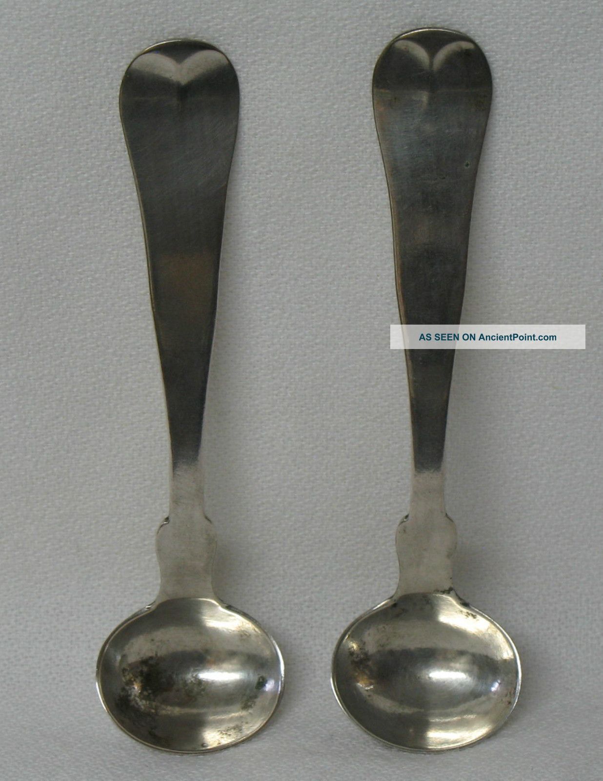 Mckay Spear & Brown Sterling Coin Silver Master Salt Spoon Set Of 2 Other photo