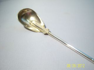 Sterling Silver Gold Wash Stir & Sip Straw By - Paye & Baker Mfg.  Co 1890s photo