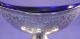 Pair Of English Victorian Sterling & Cobalt Master Salts Other photo 4