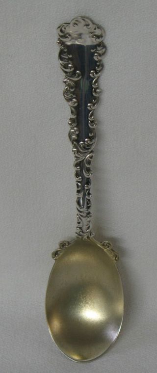 Wallace Waverly Sterling Silver Egg Spoon Gold Wash No Mono photo