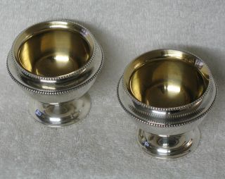 Towle Sterling Silver Salt Cellars Set Of 2 Pedestal photo